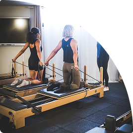 Séance de pilates reformer